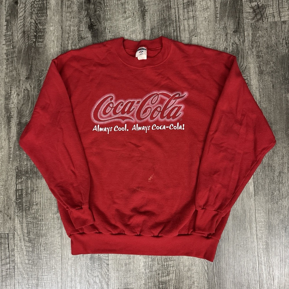 Vintage 90s Coca Cola Soda Crewneck Sweatshirt XL